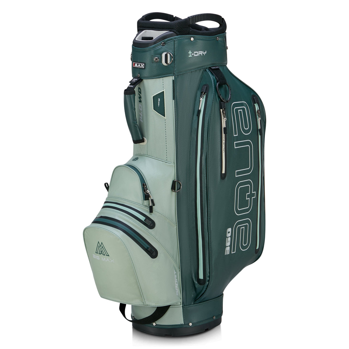 BIG MAX AQUA Sport 360 cart bag, mint and forest green