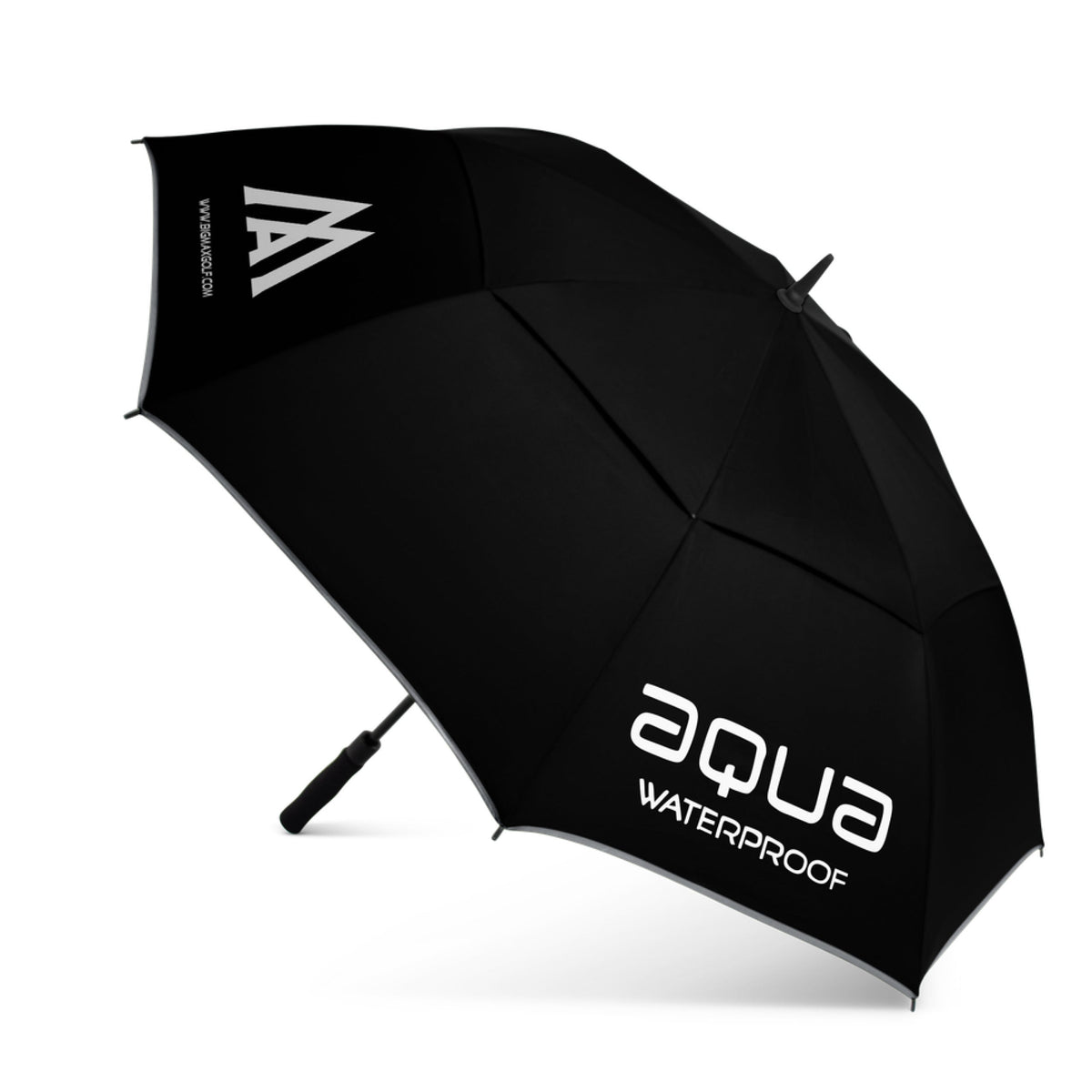 BIG MAX AQUA golf umbrella, black and charcoal