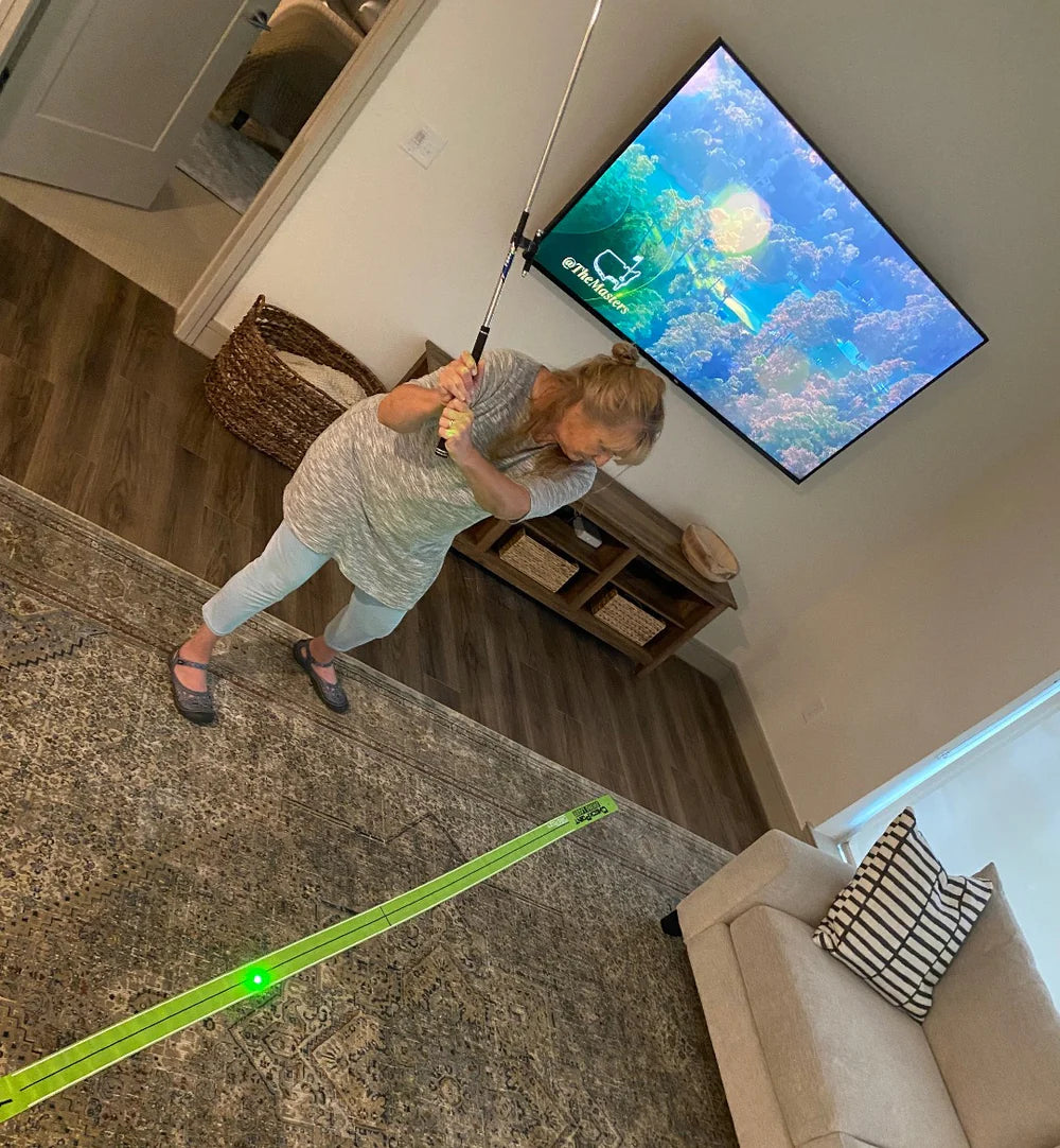 Checking the swing plane with the Check Point system at home