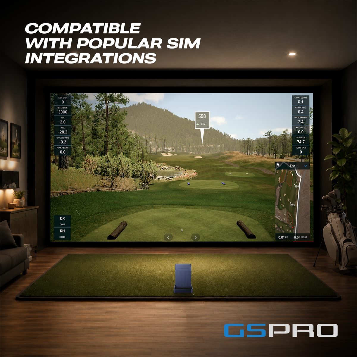 Blue Tees Rainmaker simulator integrations