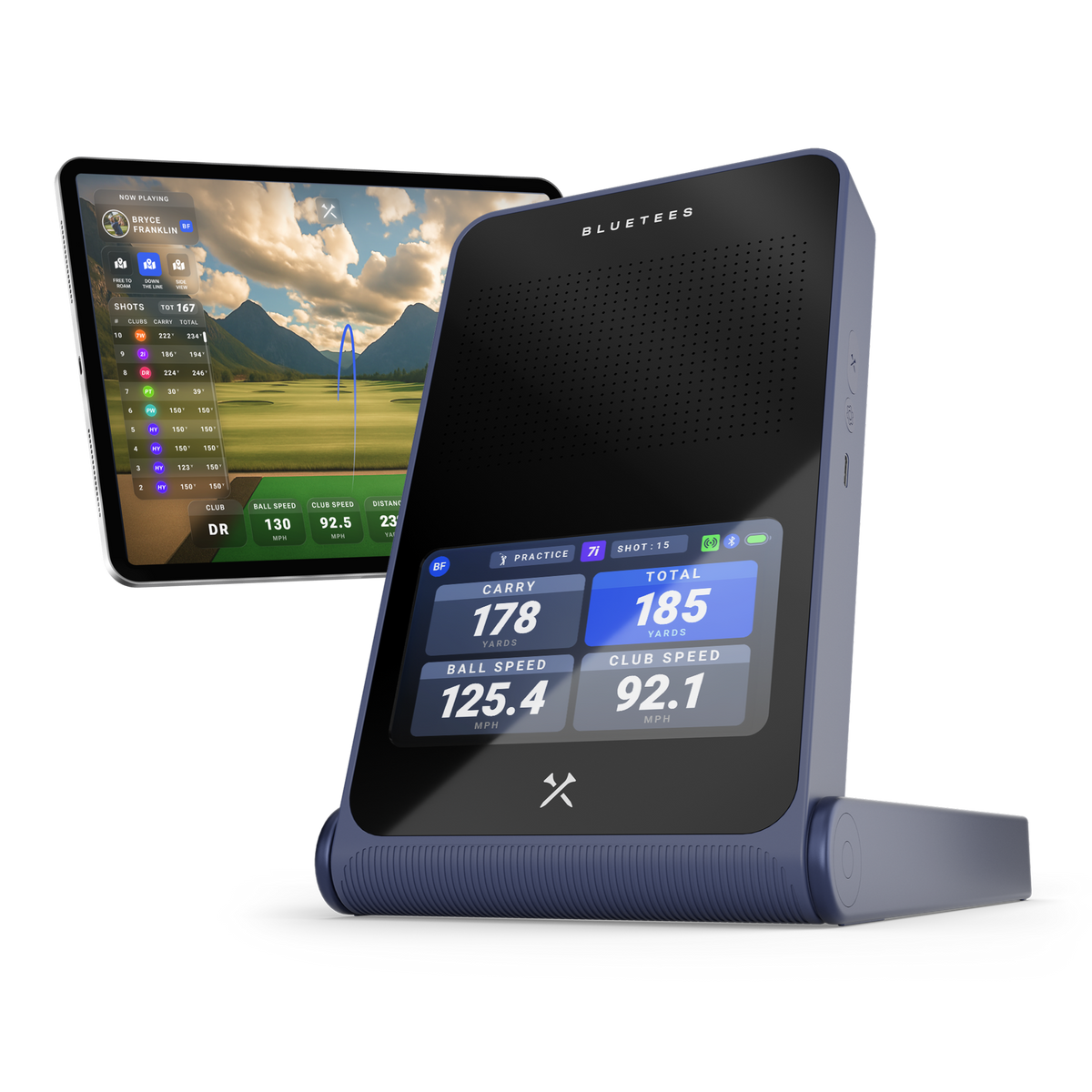 Blue Tees Rainmaker portable launch monitor