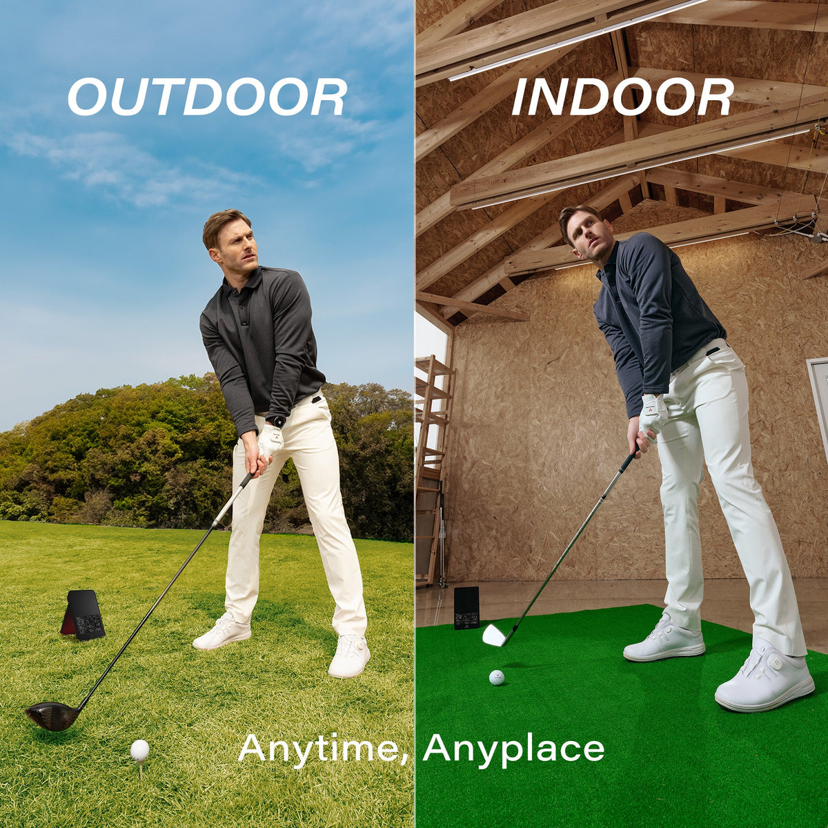 Voice Caddie SC4 Pro used outdoors and indoors