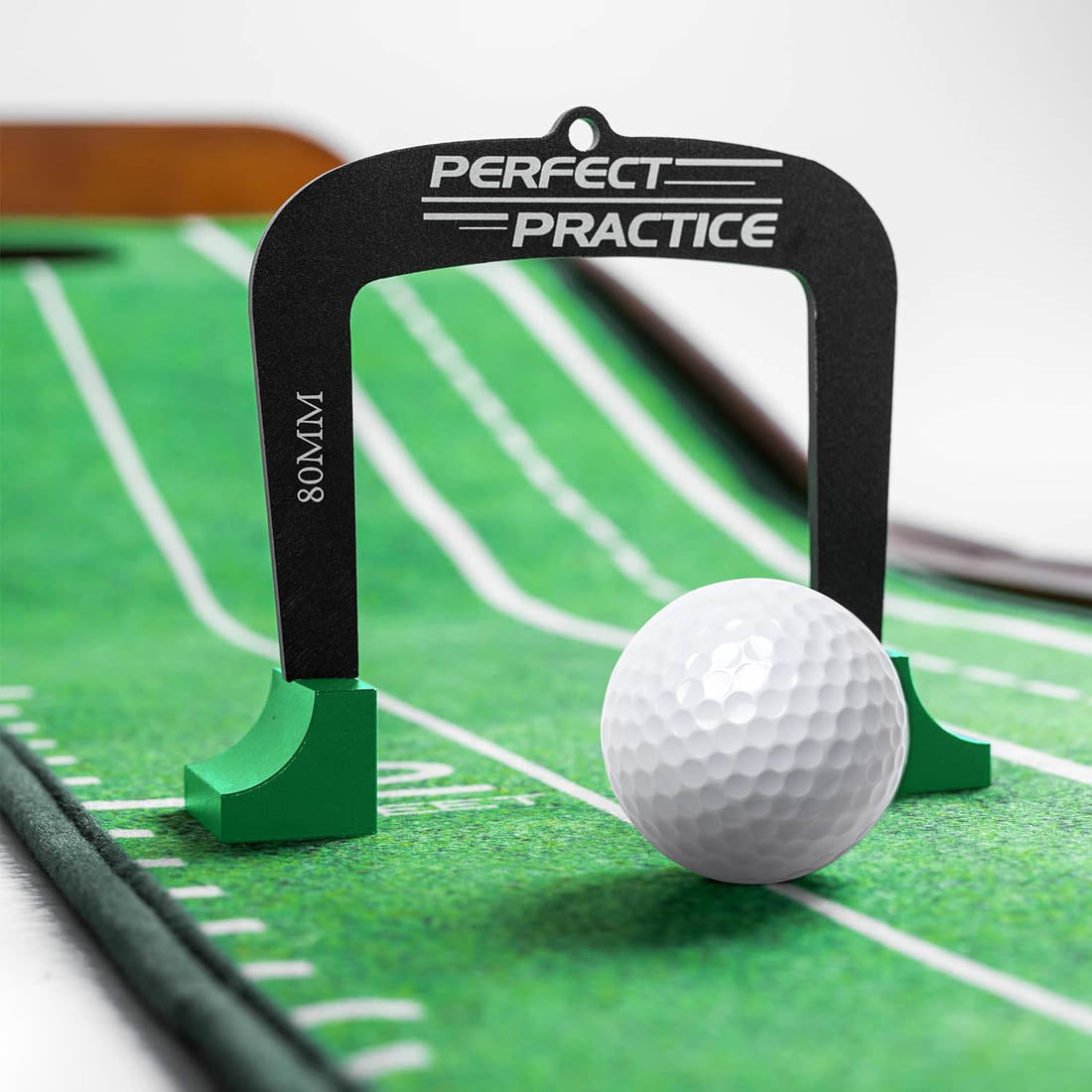 Perfect Practice putting gate on the start line